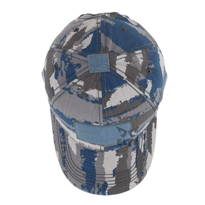 Topi Velcro Tactical Cap Ripstop Army Pattern Biru Muda 
