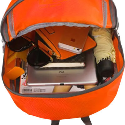 DAY PACK Tas Ransel Lipat Anti Air 20L Foldable Water Resistant Backpack 1AZD04 ELFS Oranye 3 1azd04_or2