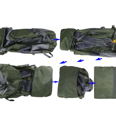 CARRIER Tas Ransel Gunung Lipat Anti Air 35L Foldable Waterproof Carrier 018 Hijau army 7 _1_copy