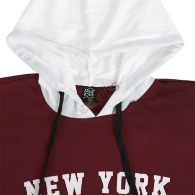 KAOS ANAK & BALITA Kaos Hoodie Anak Balita 2-8 Tahun Pendek Newyork Merah Cabe 2 ahpl_kaos_hoodie_newyork_mc1_copy