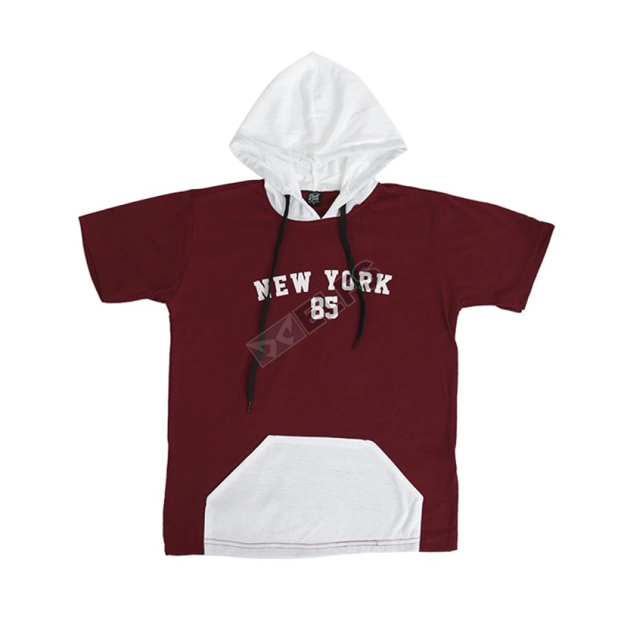 KAOS ANAK & BALITA Kaos Hoodie Anak Balita 2-8 Tahun Pendek Newyork Merah Cabe 1 ahpl_kaos_hoodie_newyork_mc_copy