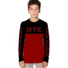 Kaos Pendek Anak Laki Laki Lengan Panjang Half Nyc Merah Cabe Kaos Anak Amp Balita Elfs Shop