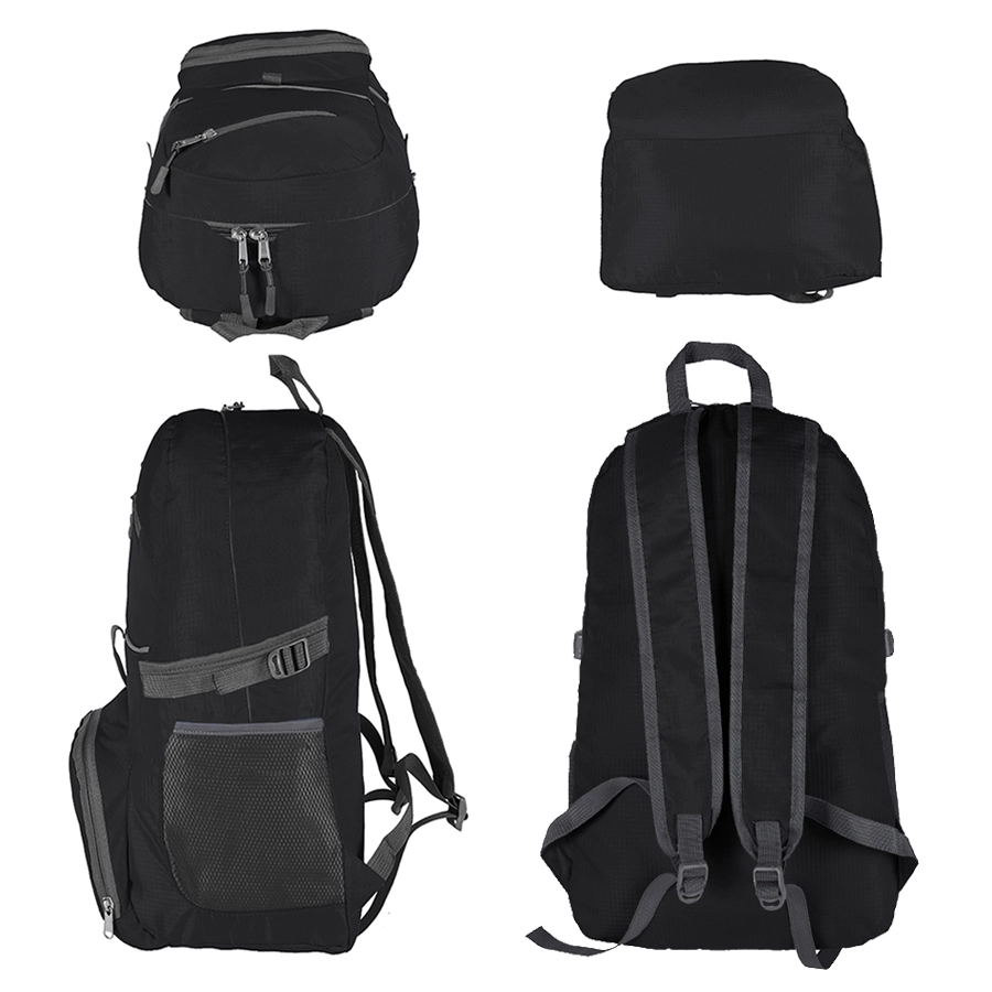 DAY PACK Tas Ransel Lipat Anti Air 25L Foldable Water Resistant Backpack 02 Diagonal  ELFS Hitam 3 backpack_delve_25l_black_2