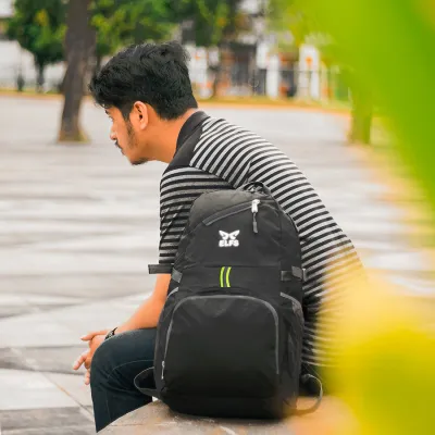 DAY PACK Tas Ransel Lipat Anti Air 25L Foldable Water Resistant Backpack 02 Diagonal  ELFS Hitam 5 backpack_delve_25l_black_4_copy