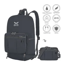 DAY PACK TAS RANSEL LIPAT ANTI AIR FOLDABLE WATER RESISTANT 22L SLINGBAG MULTIFUNGSI 4AZD06 ELFS ABU TUA