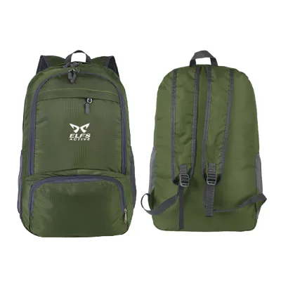 DAY PACK Tas Ransel Lipat Anti Air 25L Foldable Water Resistant Backpack 01 ELFS Hijau Army 2 bacpack_verve_25l_army_1