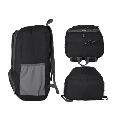 DAY PACK Tas Ransel Lipat Anti Air 25L Foldable Water Resistant Backpack 01 ELFS Hitam 3 bacpack_verve_25l_black_2