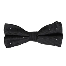 DASI KUPU MOTIF Dasi Kupu Kupu Pria Pesta Wisuda Polyester Tekstur Bow Tie Dot Hitam