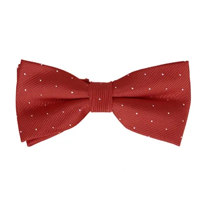 DASI KUPU MOTIF Dasi Kupu Kupu Pria Pesta Wisuda Polyester Tekstur Bow Tie Dot Merah Cabe 1 bow_tie_dot_mc_0