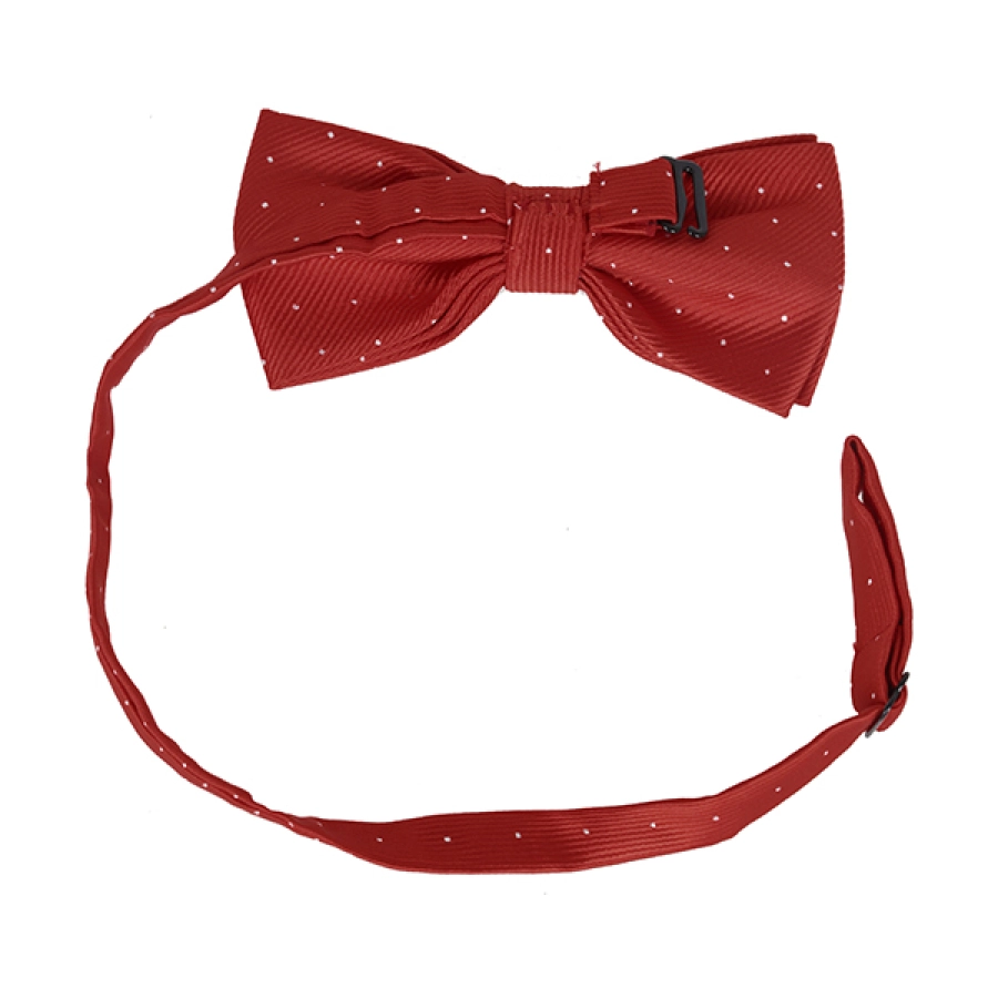 DASI KUPU MOTIF Dasi Kupu Kupu Pria Pesta Wisuda Polyester Tekstur Bow Tie Dot Merah Cabe 3 bow_tie_dot_mc_2