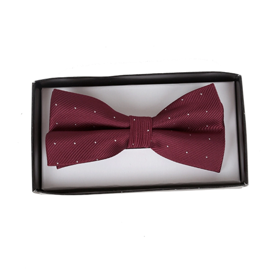 DASI KUPU MOTIF Dasi Kupu Kupu Pria Pesta Wisuda Polyester Tekstur Bow Tie Dot Maroon 4 bow_tie_dot_mo_3