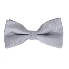 DASI KUPU MOTIF Dasi Kupu Kupu Pria Pesta Wisuda Polyester Tekstur Bow Tie Dot Silver