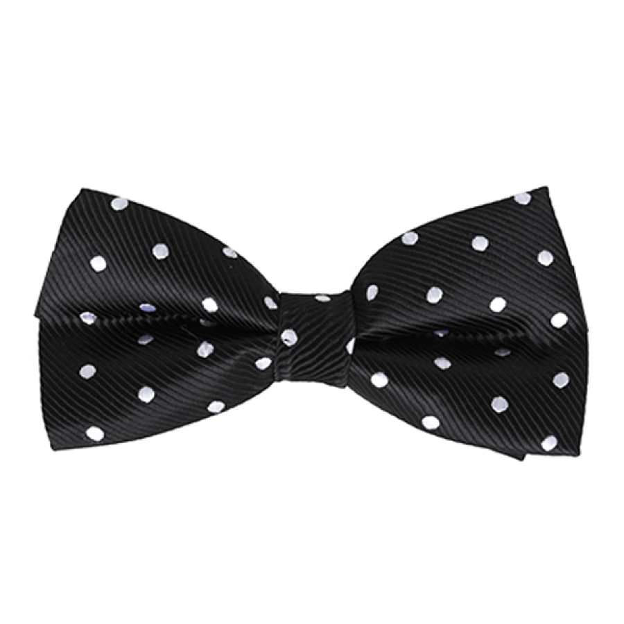 DASI KUPU MOTIF Dasi Kupu Kupu Pria Pesta Wisuda Polyester Tekstur Bow Tie Polkadot Hitam 1 bow_tie_polkadot_hx_0