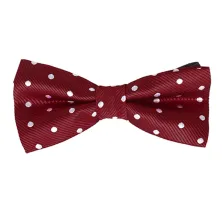 DASI KUPU MOTIF Dasi Kupu Kupu Pria Pesta Wisuda Polyester Tekstur Bow Tie Polkadot Merah Cabe