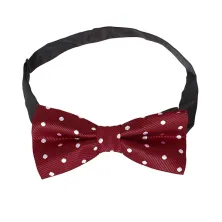 DASI KUPU MOTIF Dasi Kupu Kupu Pria Pesta Wisuda Polyester Tekstur Bow Tie Polkadot Merah Cabe