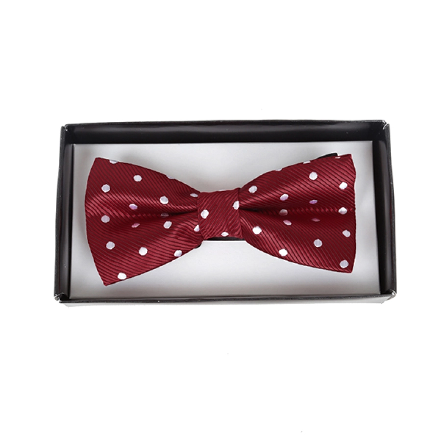 DASI KUPU MOTIF Dasi Kupu Kupu Pria Pesta Wisuda Polyester Tekstur Bow Tie Polkadot Merah Cabe 4 bow_tie_polkadot_mc_3