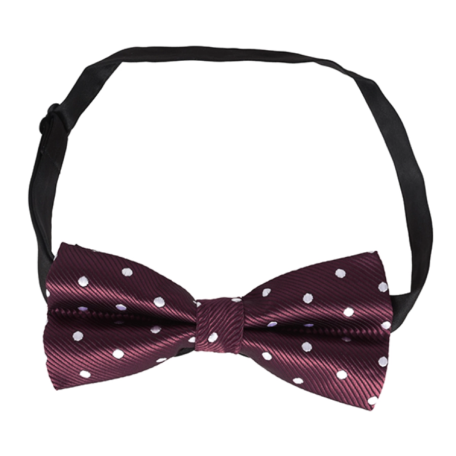 DASI KUPU MOTIF Dasi Kupu Kupu Pria Pesta Wisuda Polyester Tekstur Bow Tie Polkadot Maroon 2 bow_tie_polkadot_mo_1