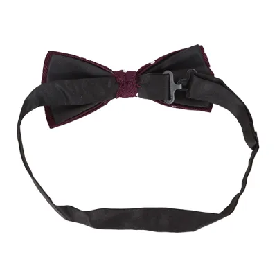 DASI KUPU MOTIF Dasi Kupu Kupu Pria Pesta Wisuda Polyester Tekstur Bow Tie Polkadot Maroon 3 bow_tie_polkadot_mo_2