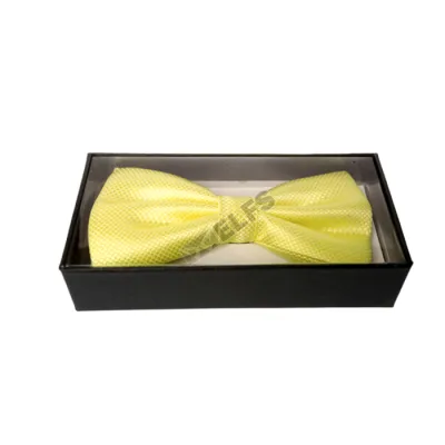 DASI KUPU POLOS Dasi Kupu Kupu Tekstur dengan Box Kuning Muda 3 bow_tie_tekstur_with_box_km_2_copy