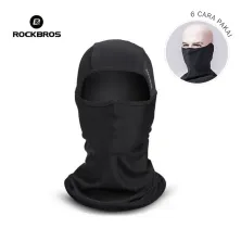 MASKER & BUFF Balaclava Rockbros Ice Silk Masker Motor Full Face Headgear Hitam