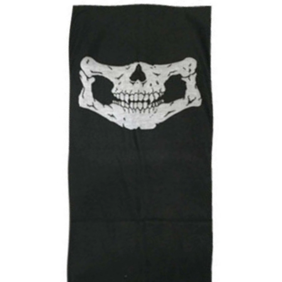 MASKER & BUFF Buff Masker Bandana Scarf Serbaguna Outdoor Hiking Motor Skull Pattern Hitam 1 buff_import_skull_pattern_hx1_copy