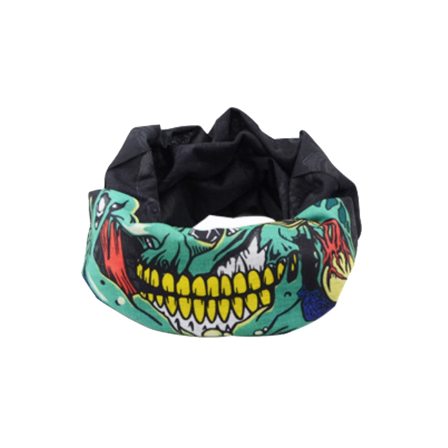 MASKER & BUFF Buff Masker Bandana Scarf Serbaguna Outdoor Hiking Motor Zombie Hitam 2 buff_import_zombie_hx0