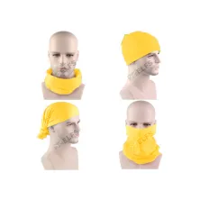 MASKER & BUFF BUFF BANDANA MASKER SERBAGUNA SIMPLE KUNING TUA