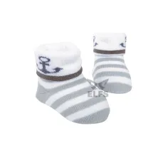 KAOS KAKI BALITA Kaos Kaki Anak Bayi 0 6 Bulan Anti Slip Sailor Abu Muda