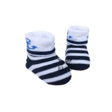 KAOS KAKI BALITA Kaos Kaki Anak Bayi 0 6 Bulan Anti Slip Sailor Biru Dongker