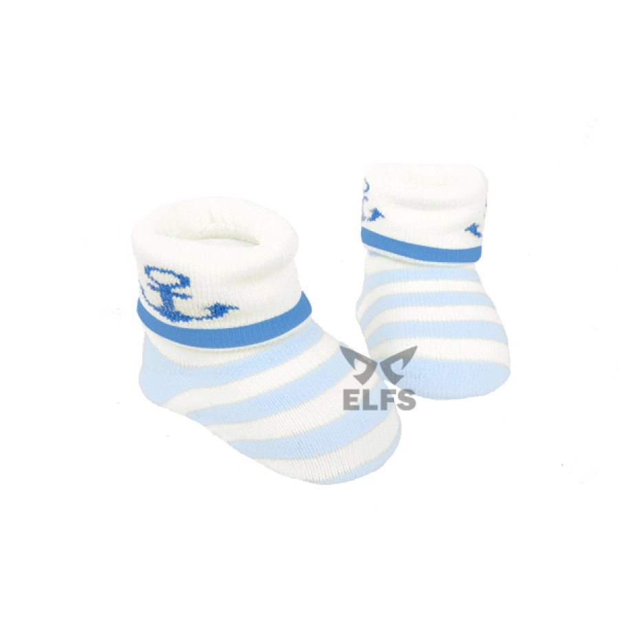 KAOS KAKI BALITA Kaos Kaki Anak Bayi 0 6 Bulan Anti Slip Sailor Biru Muda 1 by_kaos_kaki_06bln_sailor_bm_0