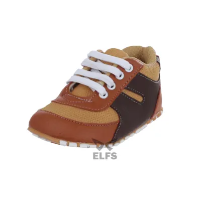 SEPATU BALITA Sepatu Anak Bayi Laki Laki Anti Slip 115 Tali Oranye 1 by_sepatu_laki_115_tali_or_0