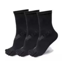 KAOS KAKI 5 JARI Elfs  Kaos Kaki 5 Jari Murah Katun PE Finger Socks Hitam