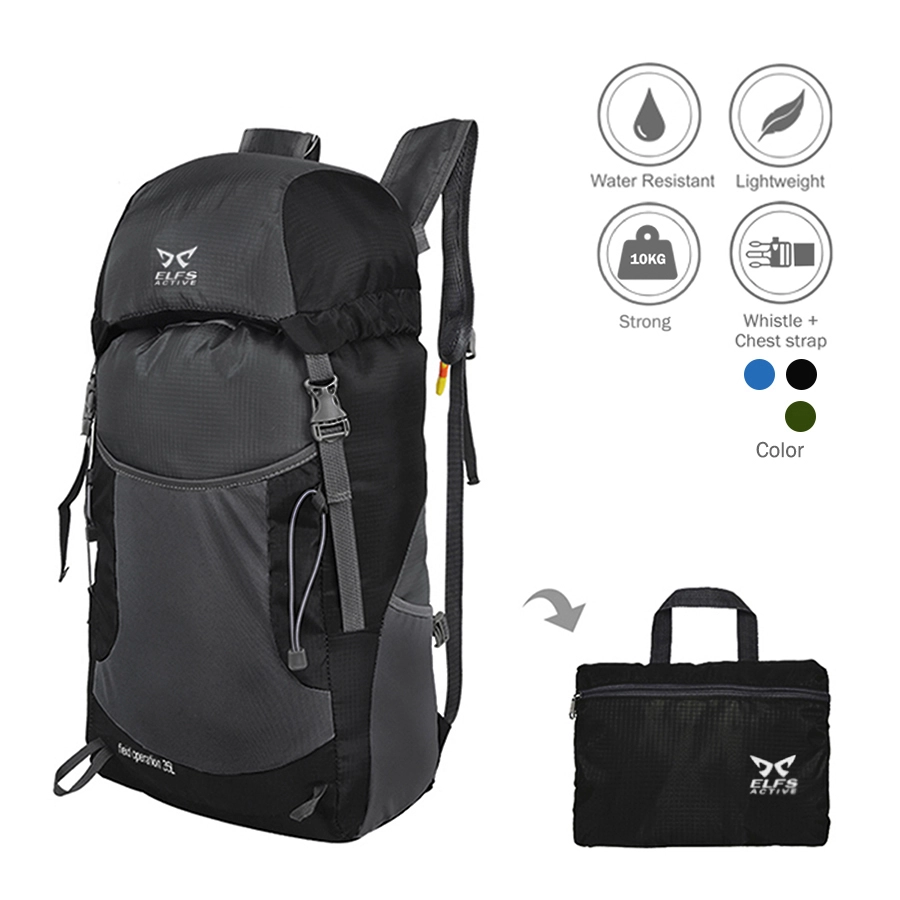 CARRIER Tas Ransel Gunung Lipat Anti Air 35L Foldable Waterproof Carrier 018 Hitam 1 carrier_agave_35l_black_0