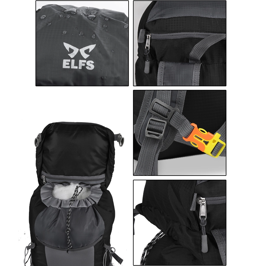 CARRIER Tas Ransel Gunung Lipat Anti Air 35L Foldable Waterproof Carrier 018 Hitam 3 carrier_agave_35l_black_3