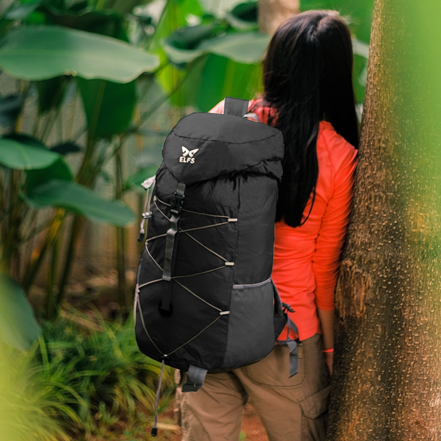 CARRIER Tas Ransel Gunung Lipat Anti Air 35L Foldable Water Resistant Carrier 019 Hitam 4 carrier_clove_35l_black3