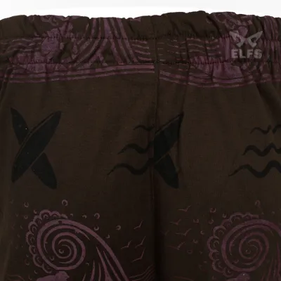 BOXER MOTIF Celana Pendek Santai Pria Boxer Rumahan Bahan Kaos Motif 02 Coklat Tua 3 cdb_boxer_motif_02_ct2