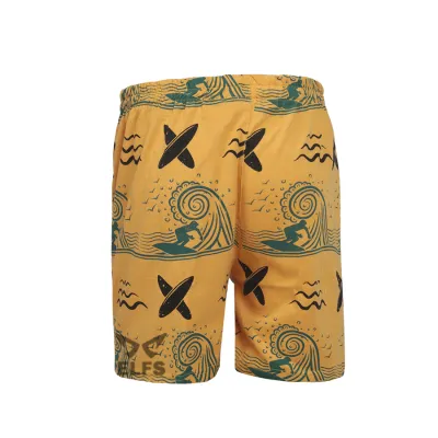 BOXER MOTIF Celana Pendek Santai Pria Boxer Rumahan Bahan Kaos Motif 02 Kuning Tua 2 cdb_boxer_motif_02_kt1