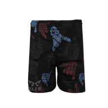 BOXER MOTIF Celana Pendek Santai Pria Boxer Rumahan Bahan Kaos Motif 04 Hitam