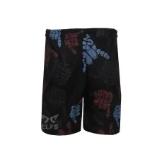 BOXER MOTIF Celana Pendek Santai Pria Boxer Rumahan Bahan Kaos Motif 04 Hitam