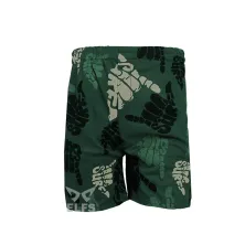 BOXER MOTIF Celana Pendek Santai Pria Boxer Rumahan Bahan Kaos Motif 04 Hijau Tua