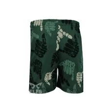 BOXER MOTIF Celana Pendek Santai Pria Boxer Rumahan Bahan Kaos Motif 04 Hijau Tua