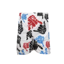 BOXER MOTIF Celana Pendek Santai Pria Boxer Rumahan Bahan Kaos Motif 04 Putih