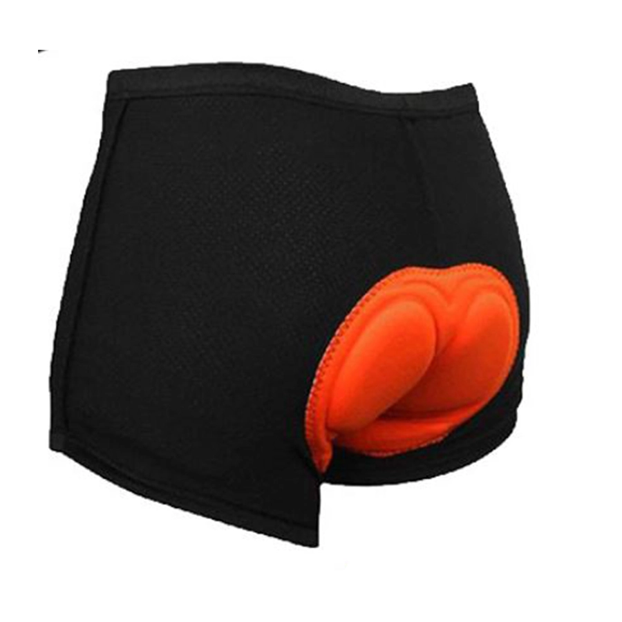 CELANA TRAINING PENDEK Celana Dalam Sepeda Busa Gel 3D Breathable Cycling Underwear Padding Hitam 2 cdb_celana_sepeda_sponge_orange_import_hx1