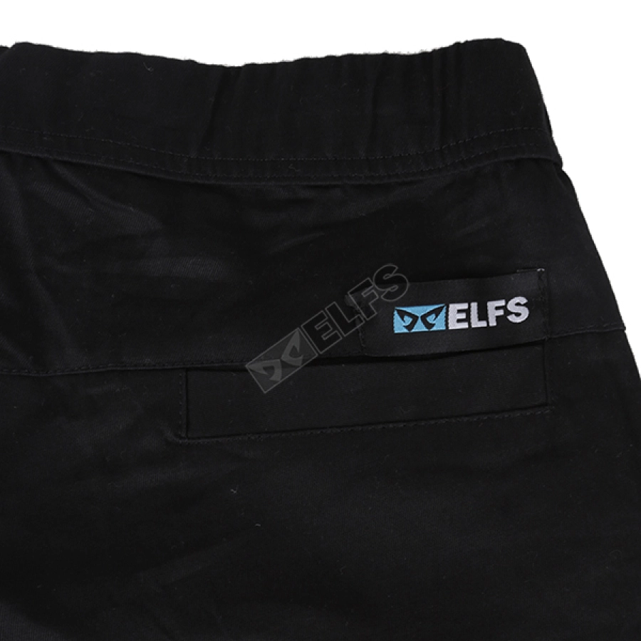 CELANA PENDEK CASUAL Celana Pendek Pria Jogger Twill 2Tone Black Biru Dongker 4 cdb_chino_jogger_twill_2tone_black_bd_3