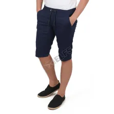 CELANA PENDEK CASUAL Celana Pendek Pria Jogger Twill Simple Biru Dongker