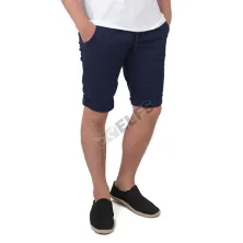 CELANA PENDEK CASUAL Celana Pendek Pria Jogger Twill Simple Biru Dongker