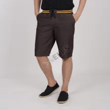 CELANA PENDEK CASUAL CELANA JOGGER PRIA PENDEK KODORAI SWEAT PANTS COKLAT TUA