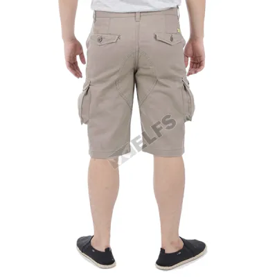 CELANA CARGO  Celana Pendek Pria Cargo Simple Khaki 2 cdc_cargo_simple_cotton_kh_1