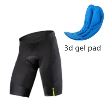 CELANA TRAINING PENDEK Celana Sepeda Padding 3D Gel Mavic Cool Max Cycling Underwear Hitam