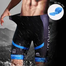 CELANA TRAINING PENDEK Celana Sepeda Padding 3D Gel Veobike Cool Max Fullprint Cycling Shorts Biru Tua